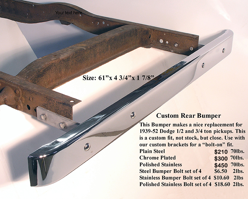 1980 Ford stepside rear bumper #4